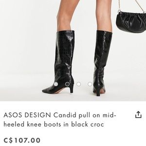 BNWOB crocodile boots